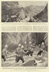 Mit der Tirah-Feldtruppe, der Vormarsch auf Datoi